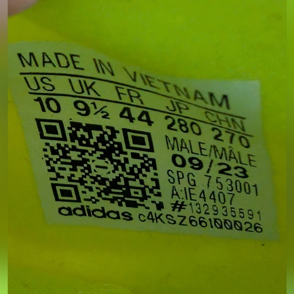 Adidas Men’s Adizero Electric Snack Attack Soccer Cleats – Lemon Lime – US 10 - Picture 4 of 4